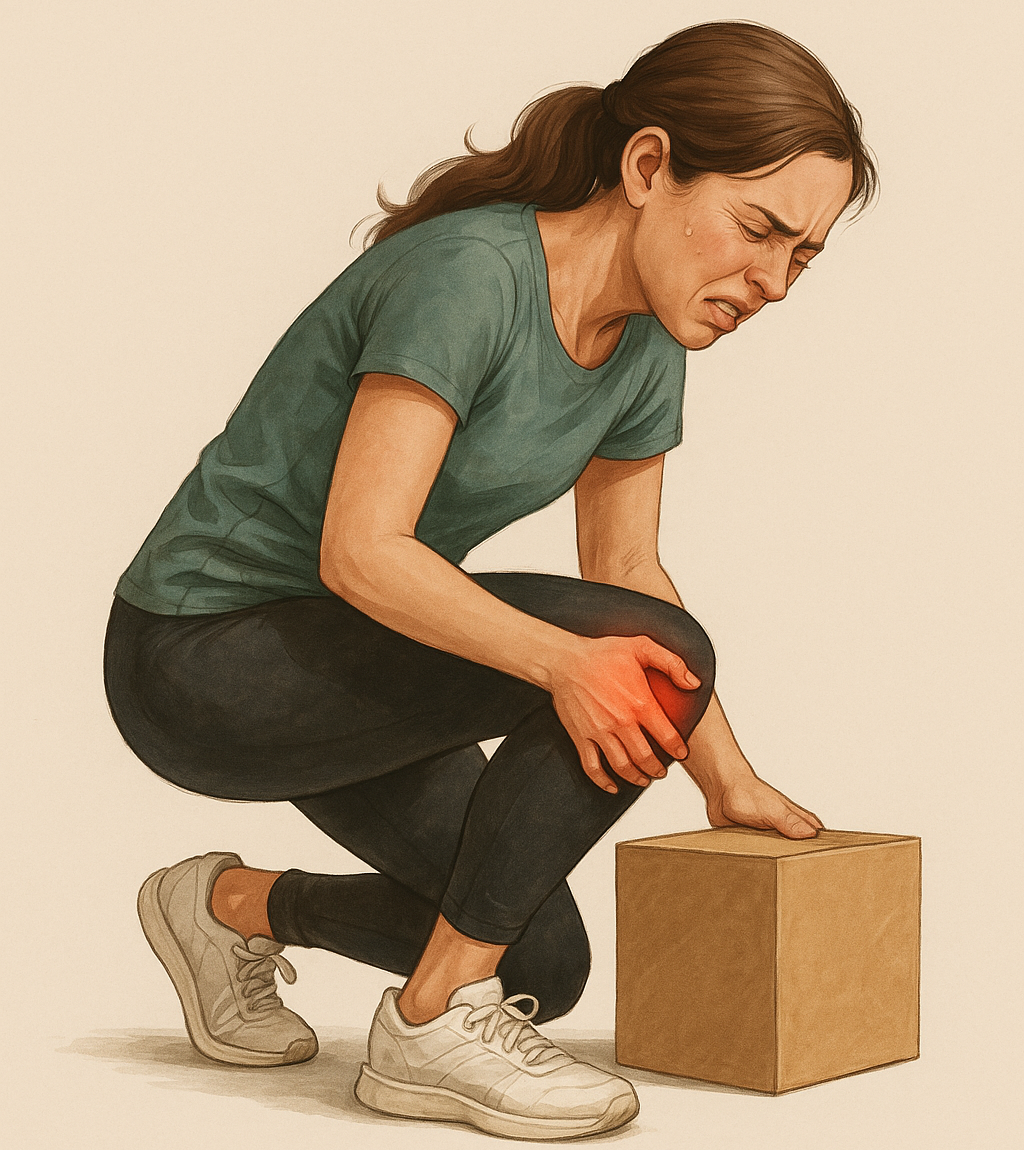 Sente dor no joelho ao agachar Isso não é normal!